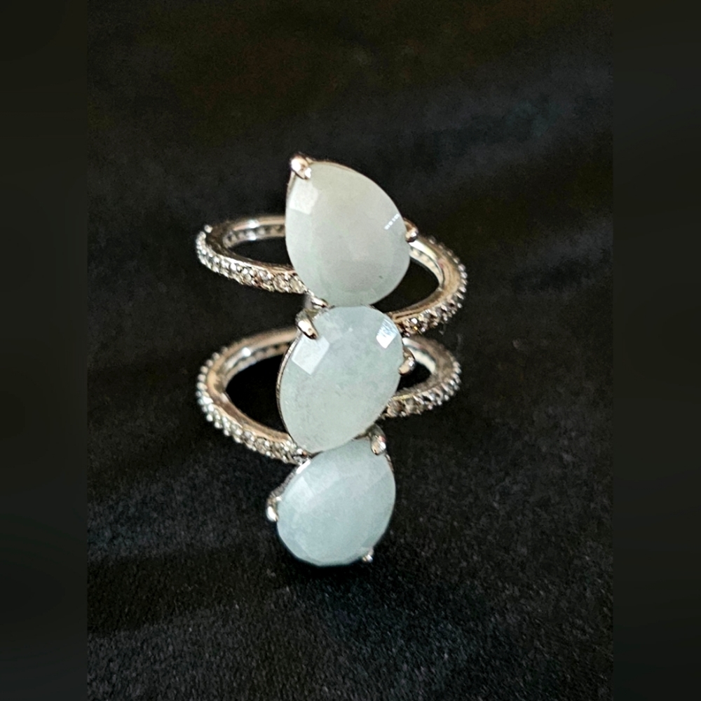 Henri Bendel Gemstone Stacked Ring